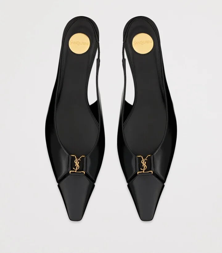 Saint Laurent Babylone Slingback Flats - Image 2