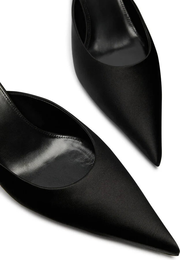 Saint Laurent Barbara 55 Satin Mules - Image 3
