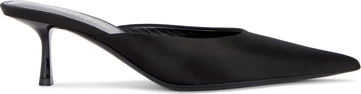 Saint Laurent Barbara Mule Pump in Black