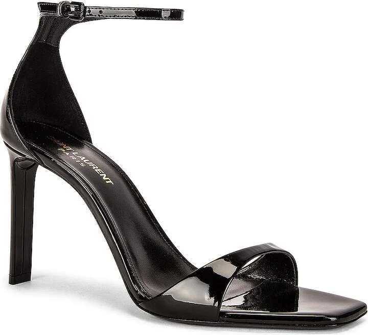 Saint Laurent Bea Sandals in Black - Image 2