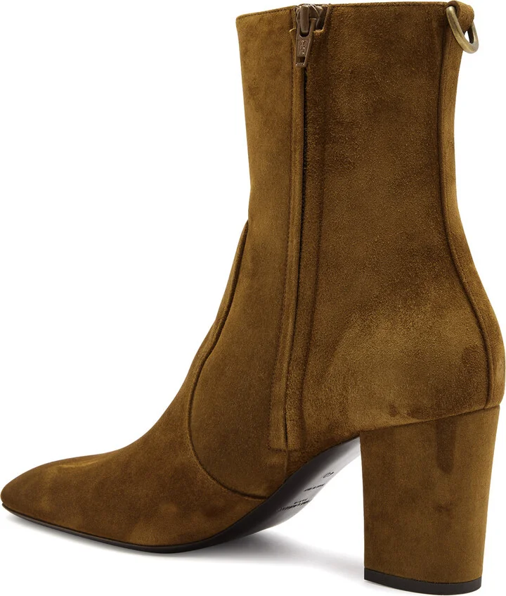 Saint Laurent Betty 70 Suede Ankle Boots - Image 2