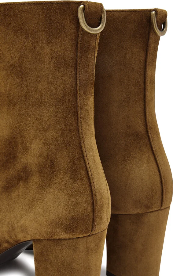 Saint Laurent Betty 70 Suede Ankle Boots - Image 4