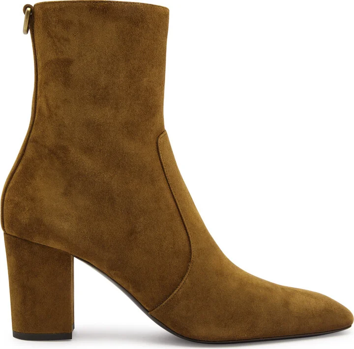Saint Laurent Betty 70 Suede Ankle Boots