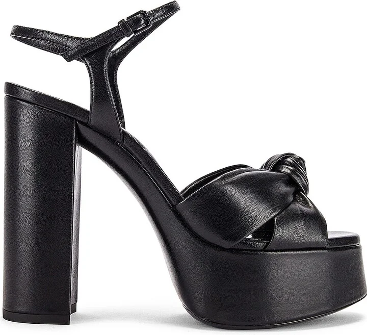 Saint Laurent Bianca Platform Sandals in Black