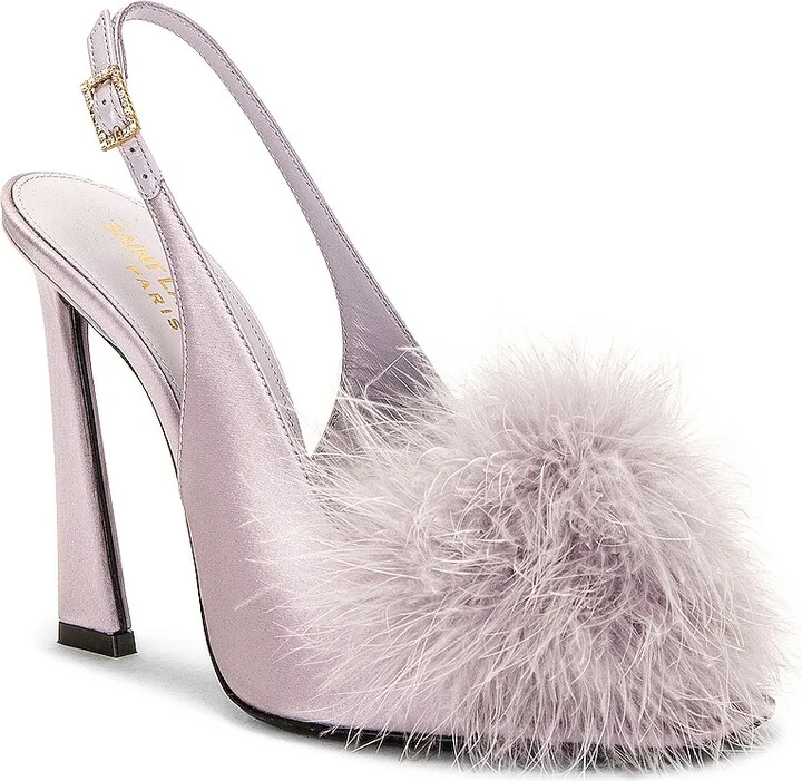 Saint Laurent Blanco 110 Sandal in Lavender - Image 2