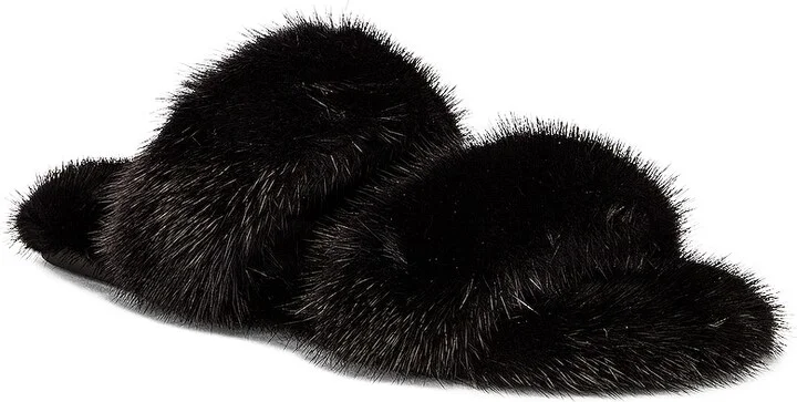 Saint Laurent Bleach Sandals in Black - Image 2