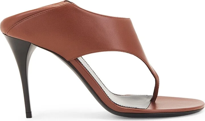 Saint Laurent Bridget Sandal in Brown - Image 2