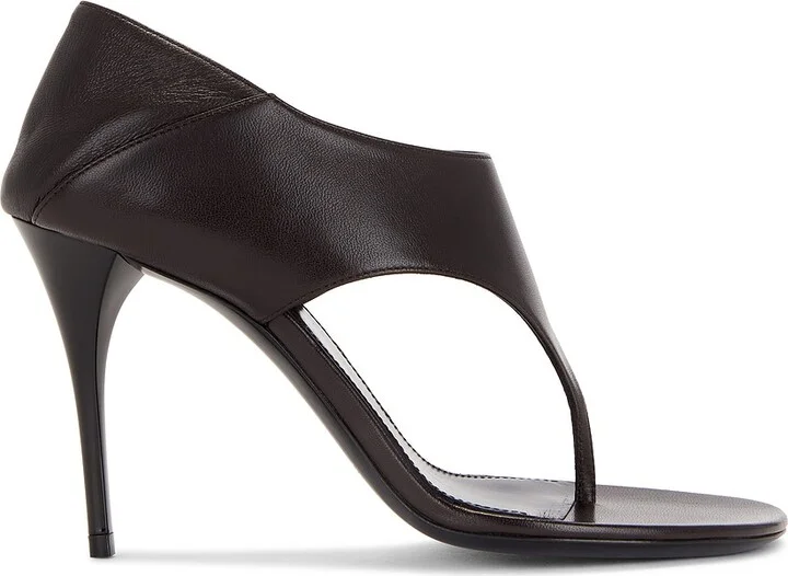 Saint Laurent Bridget Sandal in Brown