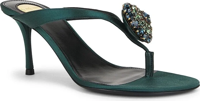 Saint Laurent Bridget Sandal in Green - Image 2