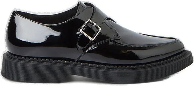 Saint Laurent Buckle Detailed Flat Shoes