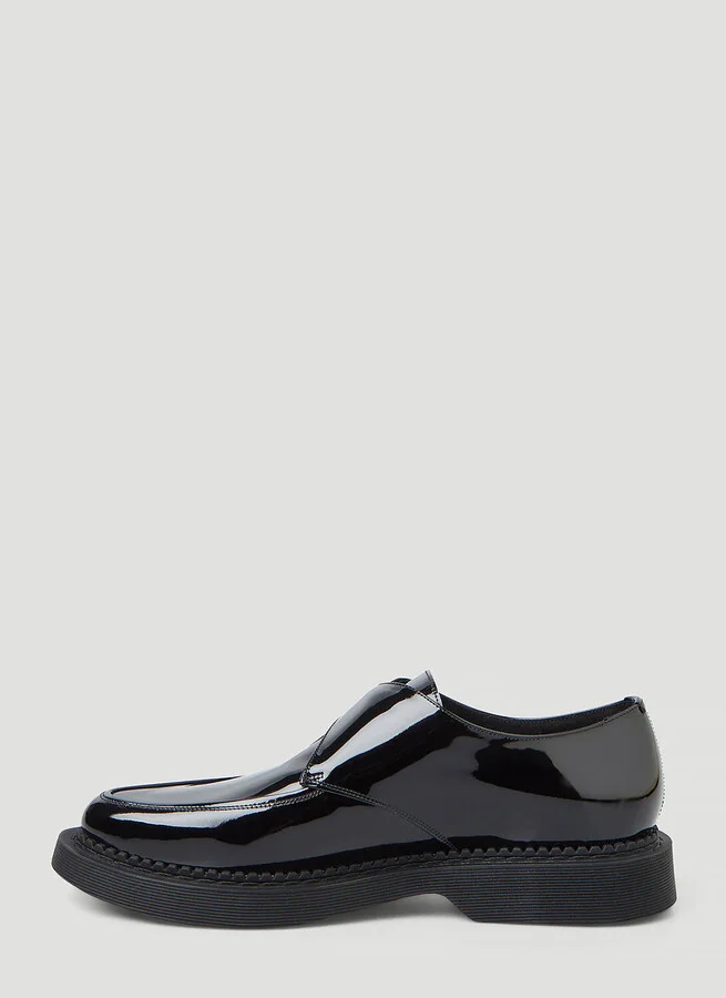 Saint Laurent Buckle Leather Shoes - Woman Flats Black Eu - 40 - Image 3
