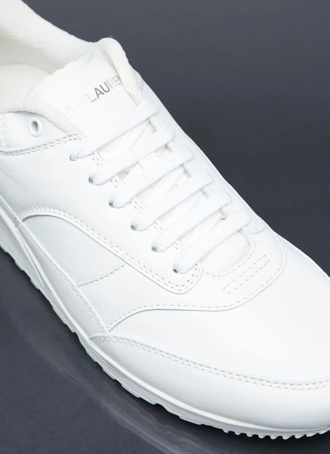 Saint Laurent Bump Leather Sneakers - Man Sneakers White Eu - 40 - Image 2