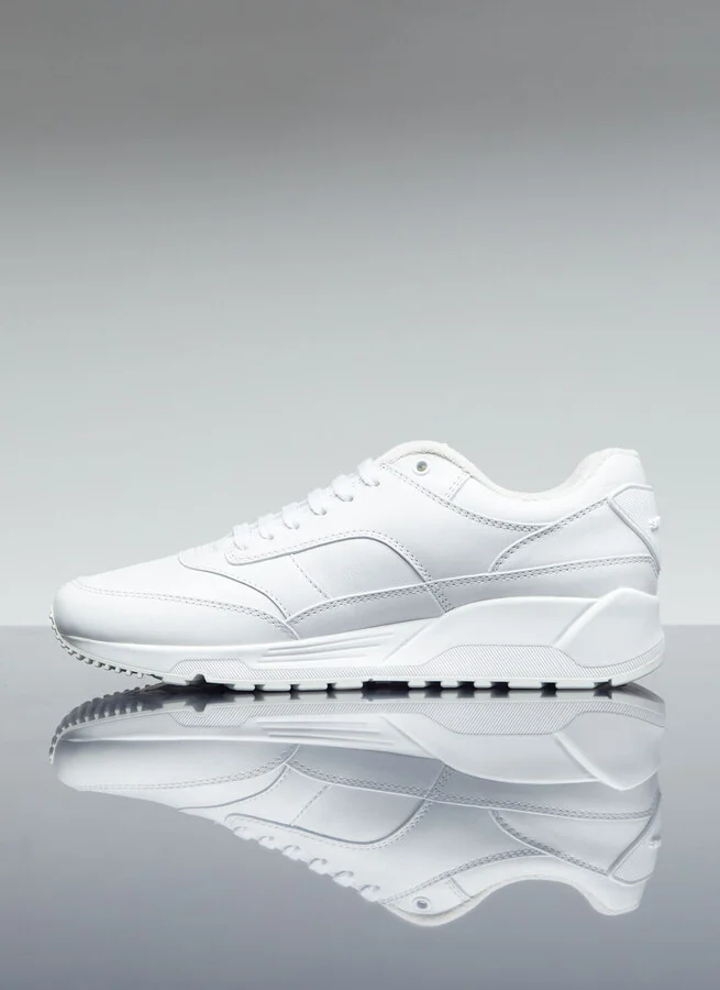 Saint Laurent Bump Leather Sneakers - Man Sneakers White Eu - 40 - Image 4