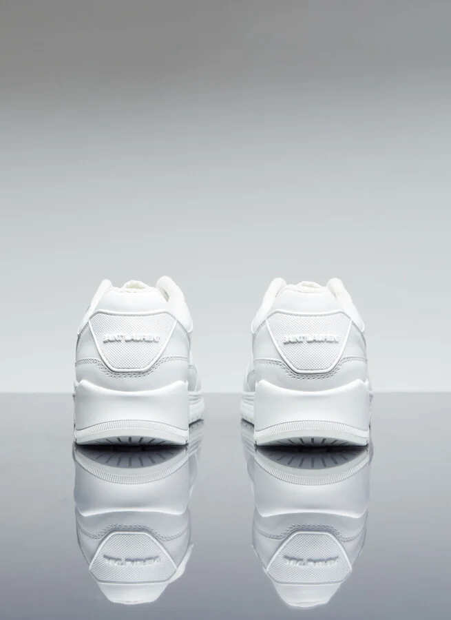 Saint Laurent Bump Leather Sneakers - Man Sneakers White Eu - 40 - Image 5