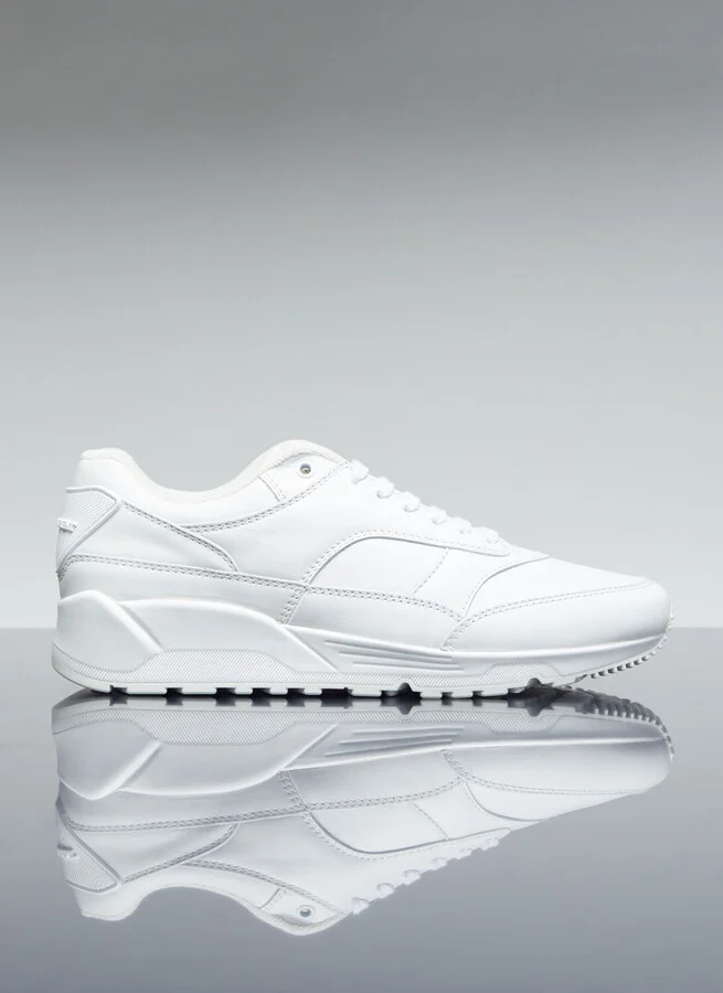 Saint Laurent Bump Leather Sneakers - Man Sneakers White Eu - 40