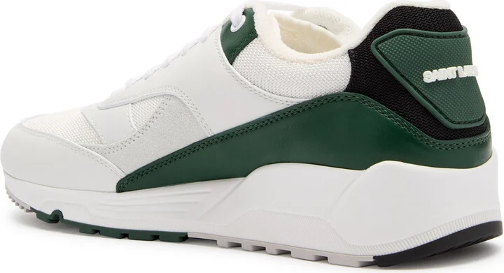 Saint Laurent Bump Panelled Leather Sneakers - Image 2