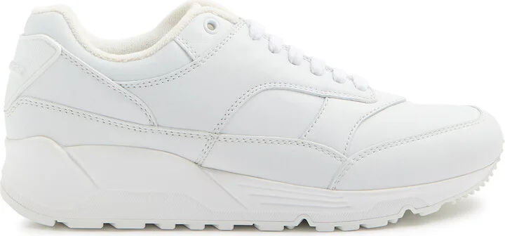 Saint Laurent Bump Panelled Leather Sneakers
