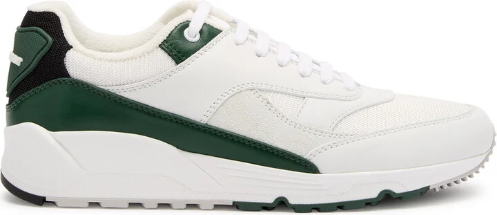 Saint Laurent Bump Panelled Leather Sneakers