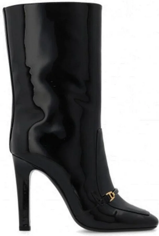 Saint Laurent Camden Square-Toe Ankle Boots