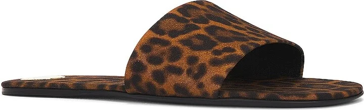 Saint Laurent Carlyle Flat Slide in Brown - Image 2