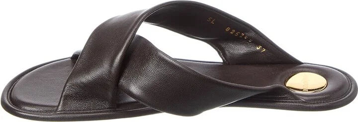 Saint Laurent Carlyle Leather Sandal - Image 2