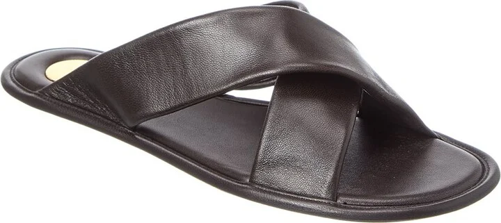 Saint Laurent Carlyle Leather Sandal