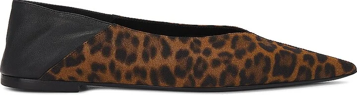 Saint Laurent Carolyn Flat Slipper in Brown - Image 2