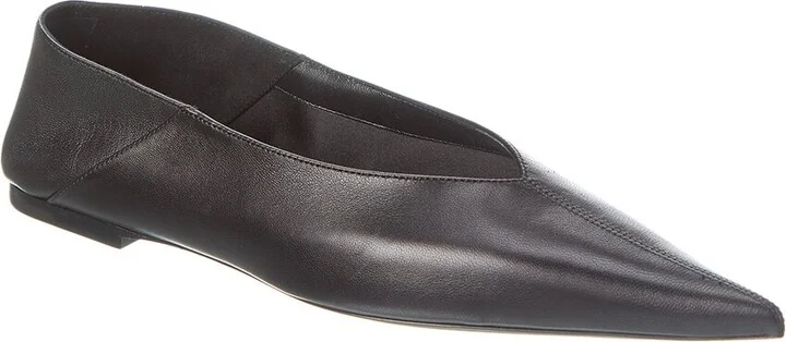 Saint Laurent Carolyn Leather Flat