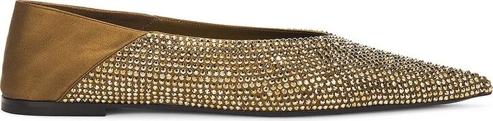 Saint Laurent Carolyn Slipper in Olive - Image 2