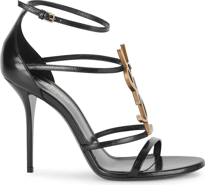 Saint Laurent Cassandra 100 Leather Sandals