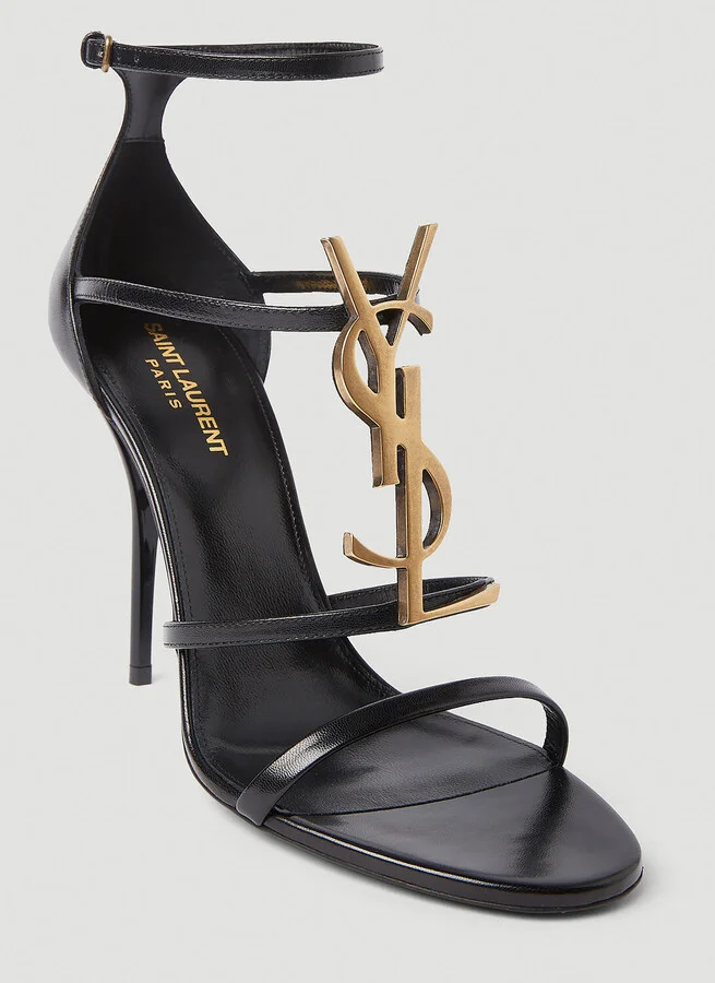 Saint Laurent Cassandra Heeled Sandals - Woman Heels Black Eu - 40 - Image 5