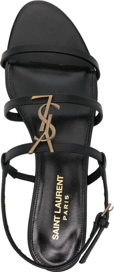 Saint Laurent Cassandra Leather Sandals - Image 4