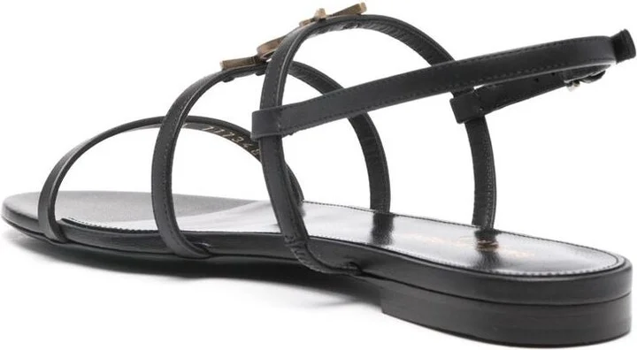 Saint Laurent Cassandra Leather Sandals - Image 6