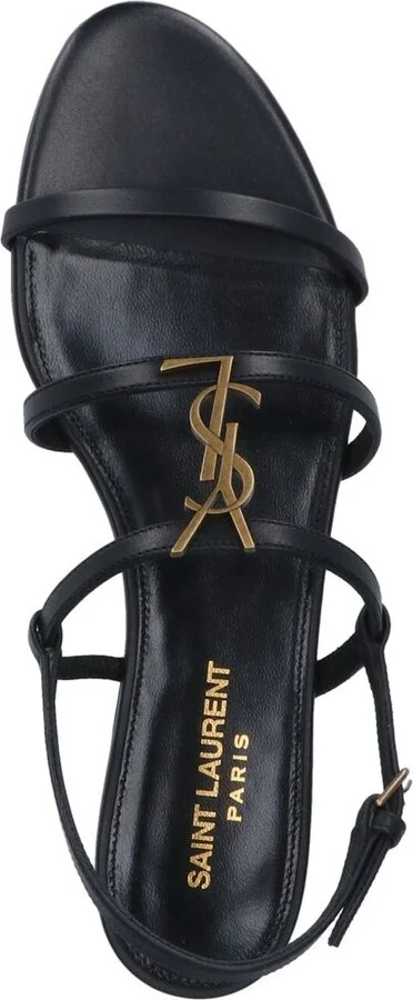 Saint Laurent Cassandra Leather Sandals - Image 8