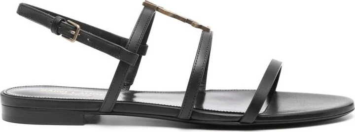 Saint Laurent Cassandra Leather Sandals