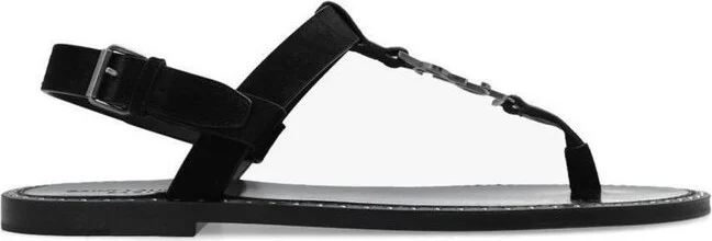 Saint Laurent Cassandra Logo Plaque Sandals