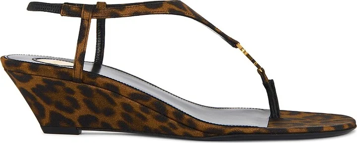 Saint Laurent Cassandra Sandal in Brown