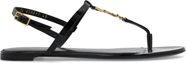Saint Laurent Cassandra T-Strap Sandals