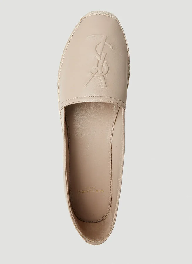 Saint Laurent Cassandre Espadrilles - Woman Flats Beige Eu - 41 - Image 7