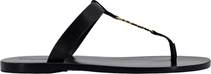 Saint Laurent Cassandre Leather Sandal - Image 2