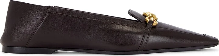 Saint Laurent Chris Flat in Brown
