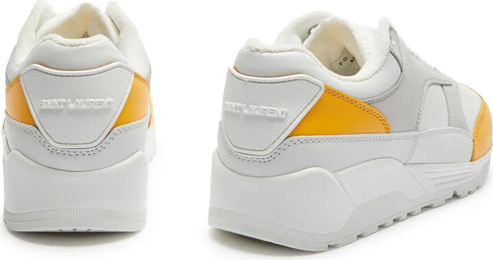 Saint Laurent Cin 15 Panelled Leather Sneakers - Image 3