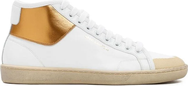 Saint Laurent Court Classic Lace-Up Sneakers