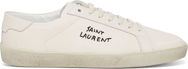 Saint Laurent Court Classic SL/06 Embroidered Sneakers