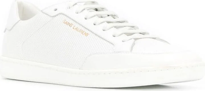Saint Laurent Court Classic Sl/10 Leather Sneakers - Image 2