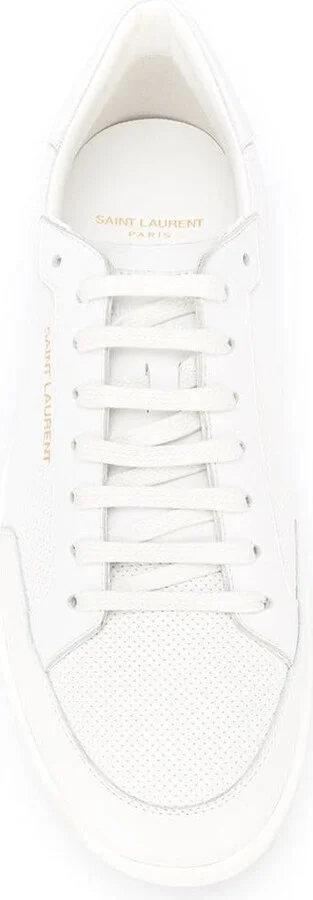 Saint Laurent Court Classic Sl/10 Leather Sneakers - Image 4