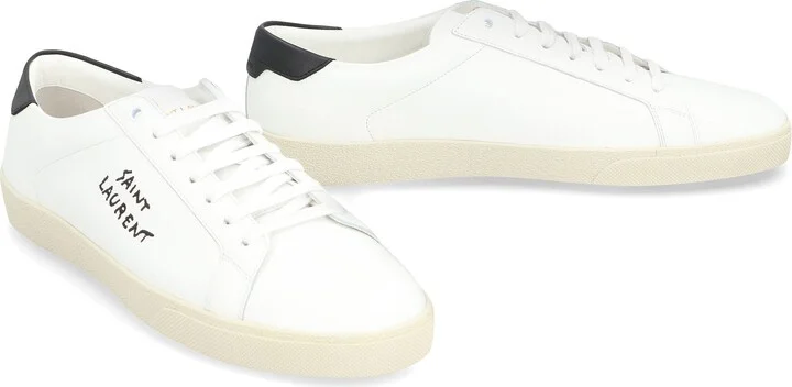 Saint Laurent Court Sl/06 Fabric Low-Top Sneakers - Image 3