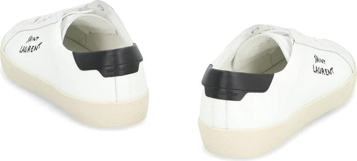 Saint Laurent Court Sl/06 Fabric Low-Top Sneakers - Image 4