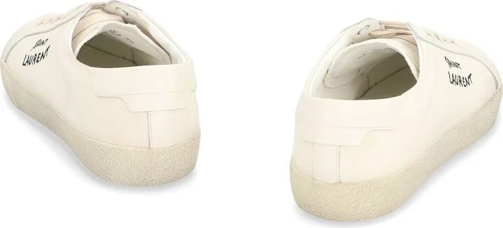 Saint Laurent Court Sl/06 Fabric Low-Top Sneakers - Image 4
