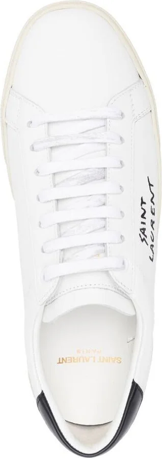 Saint Laurent Court Sl/06 Leather Sneakers - Image 4